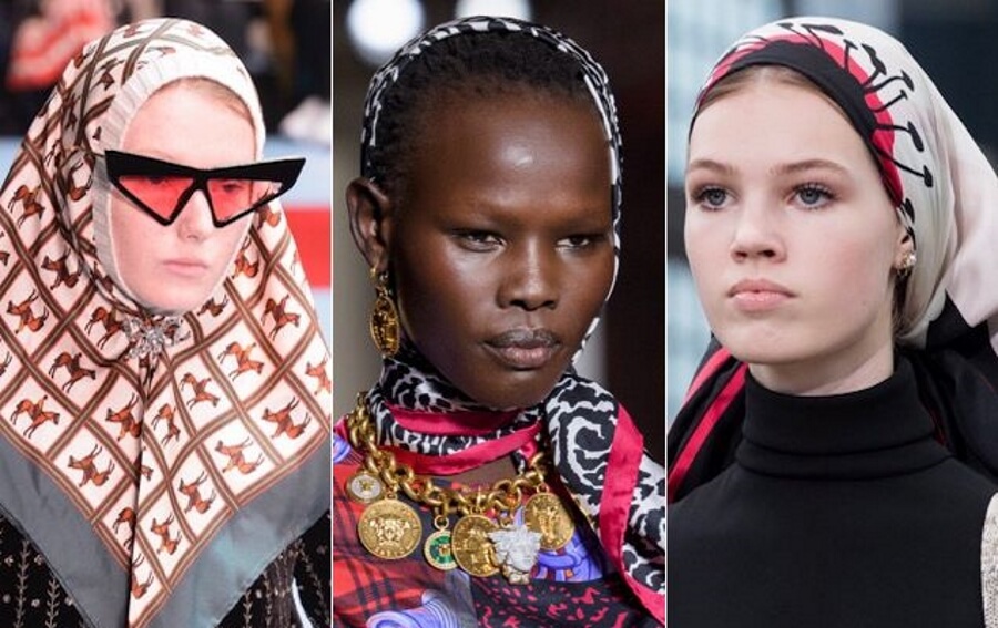 Сезон весна-лето  2019: модные женские шарфы и платки с фото